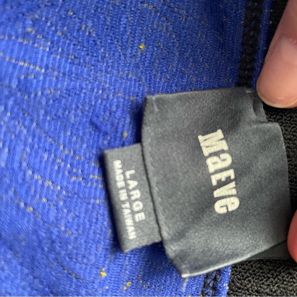 Anthropologie Olive and Navy Patterned Pencil Skirt - Picture 5 of 5